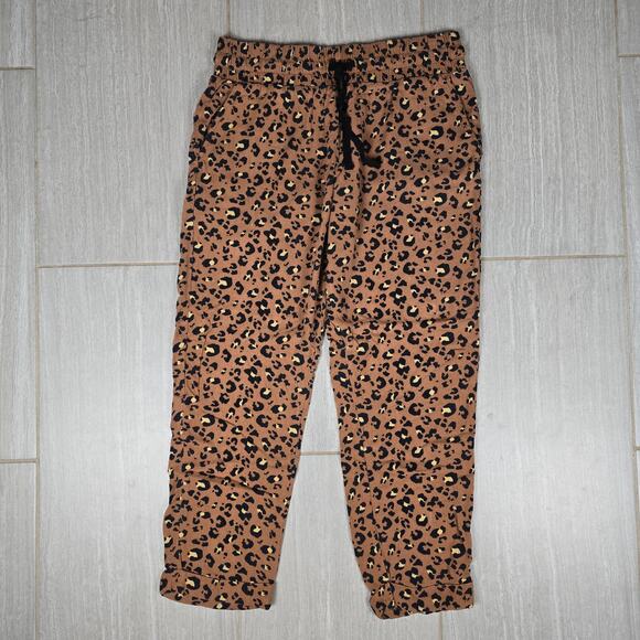 Hurley Womens Leopard Easy Rolled Cuff Pants size Medium - Picture 2 of 7